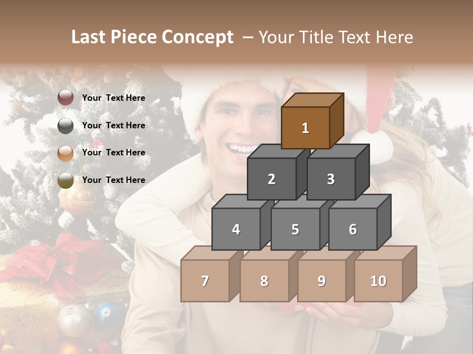 Gift Smile Isolated PowerPoint Template