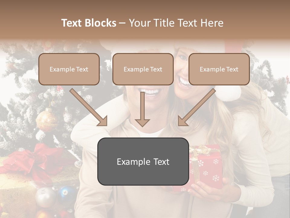 Gift Smile Isolated PowerPoint Template