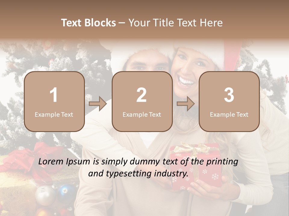 Gift Smile Isolated PowerPoint Template