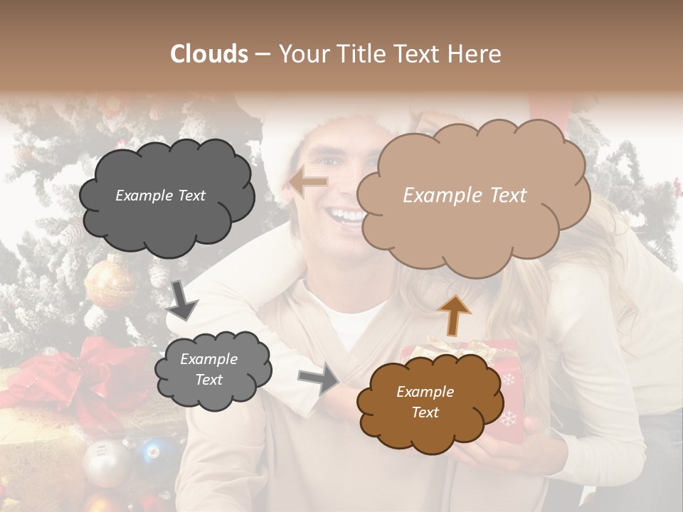 Gift Smile Isolated PowerPoint Template