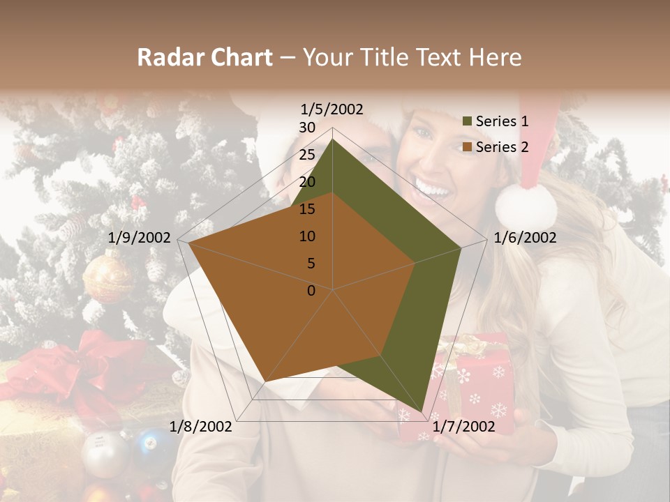 Gift Smile Isolated PowerPoint Template