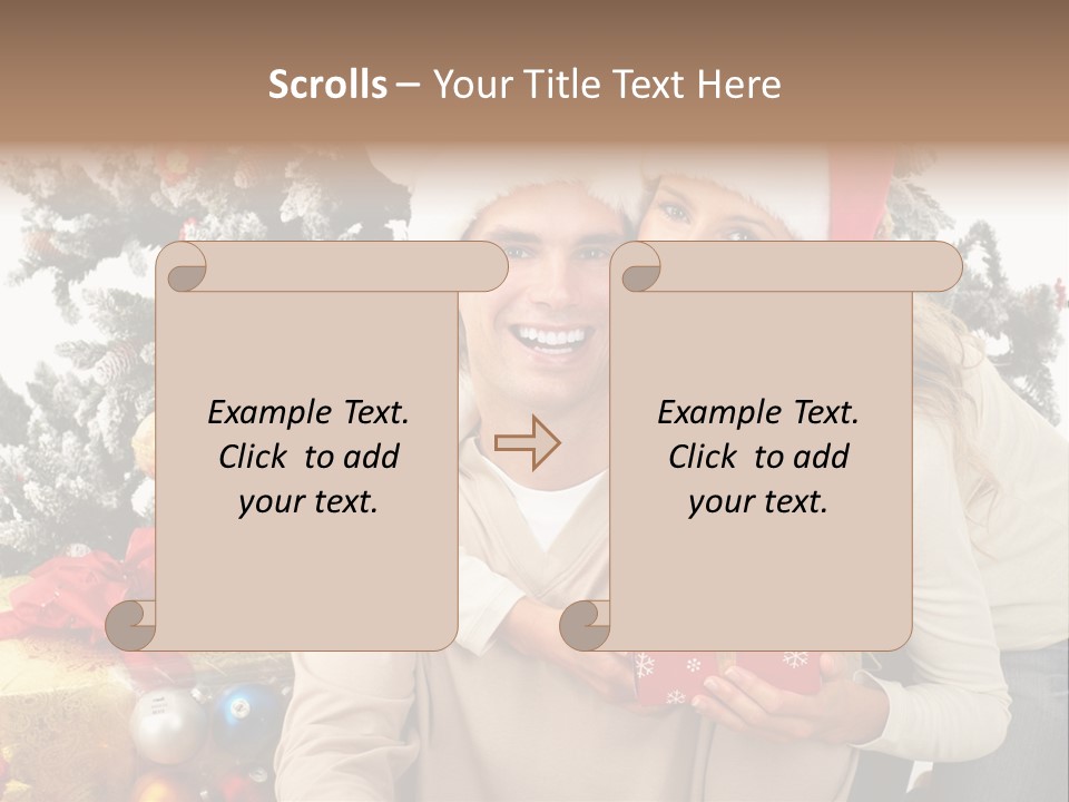 Gift Smile Isolated PowerPoint Template