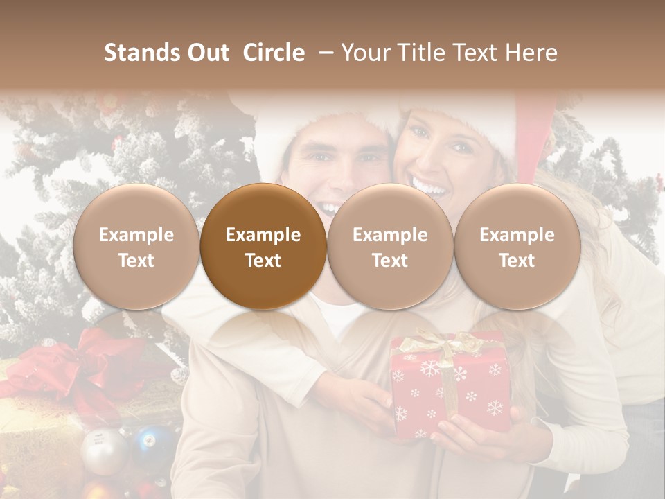 Gift Smile Isolated PowerPoint Template