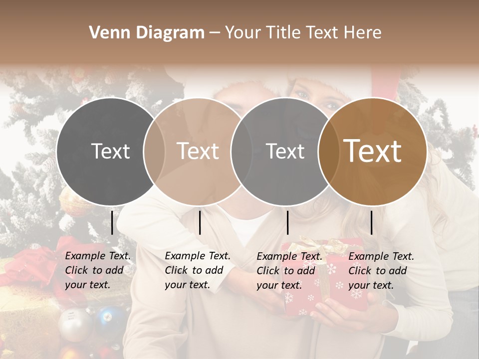 Gift Smile Isolated PowerPoint Template