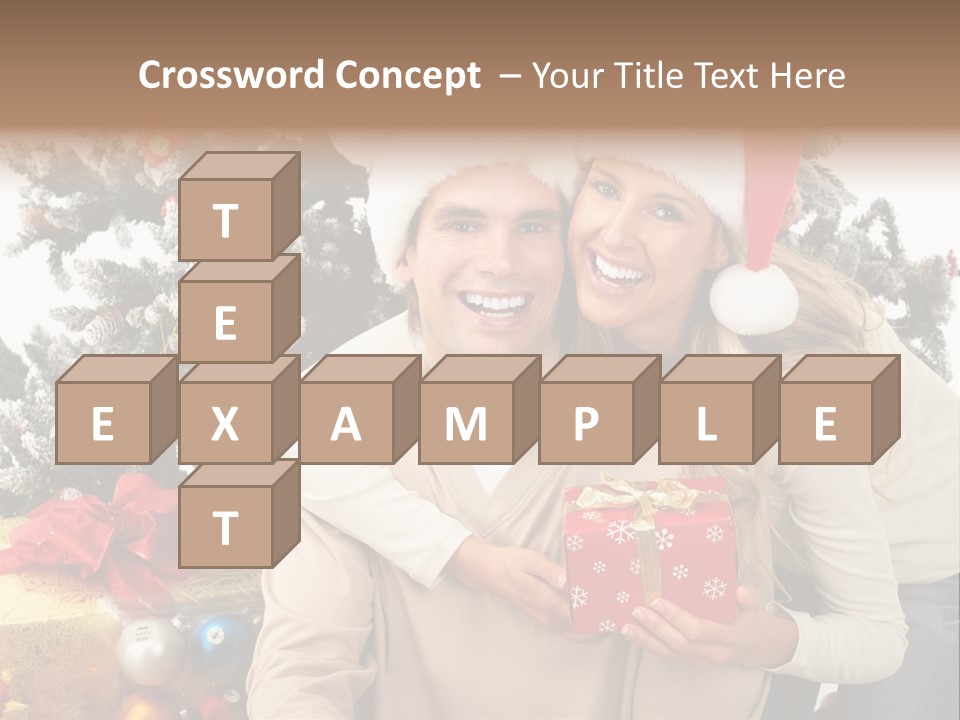 Gift Smile Isolated PowerPoint Template