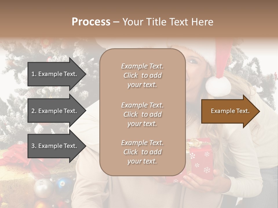 Gift Smile Isolated PowerPoint Template