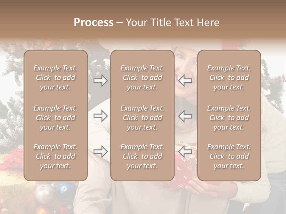 Gift Smile Isolated PowerPoint Template