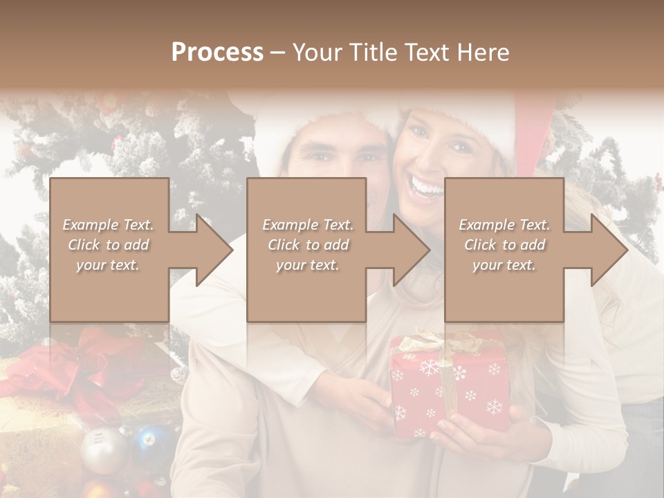 Gift Smile Isolated PowerPoint Template