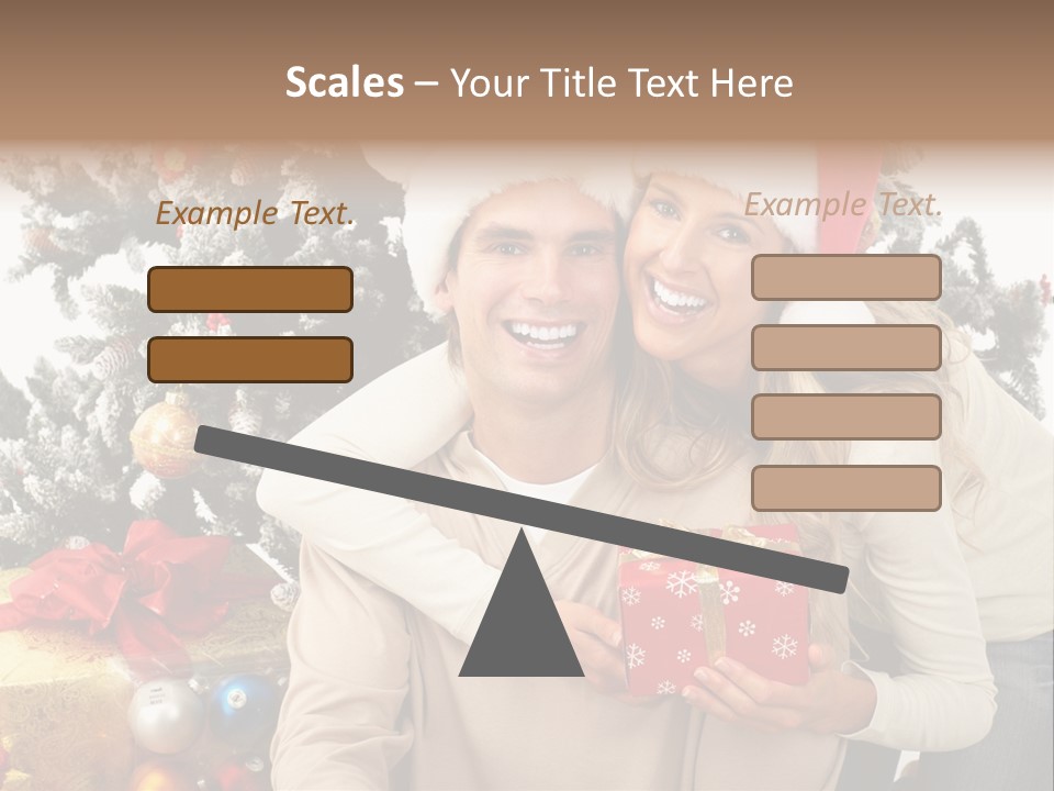 Gift Smile Isolated PowerPoint Template
