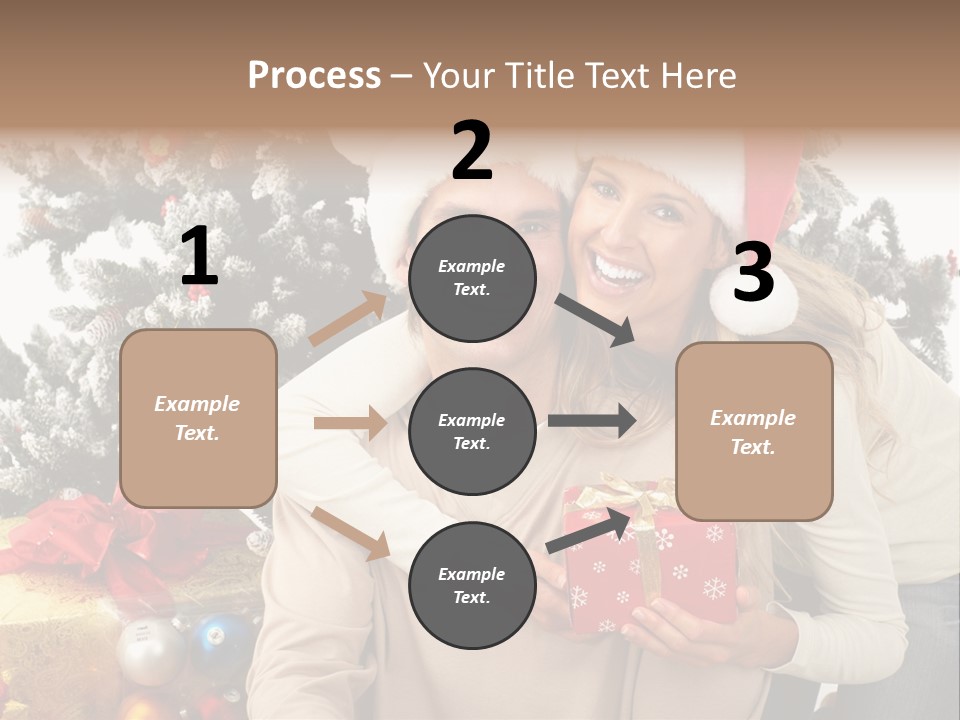 Gift Smile Isolated PowerPoint Template
