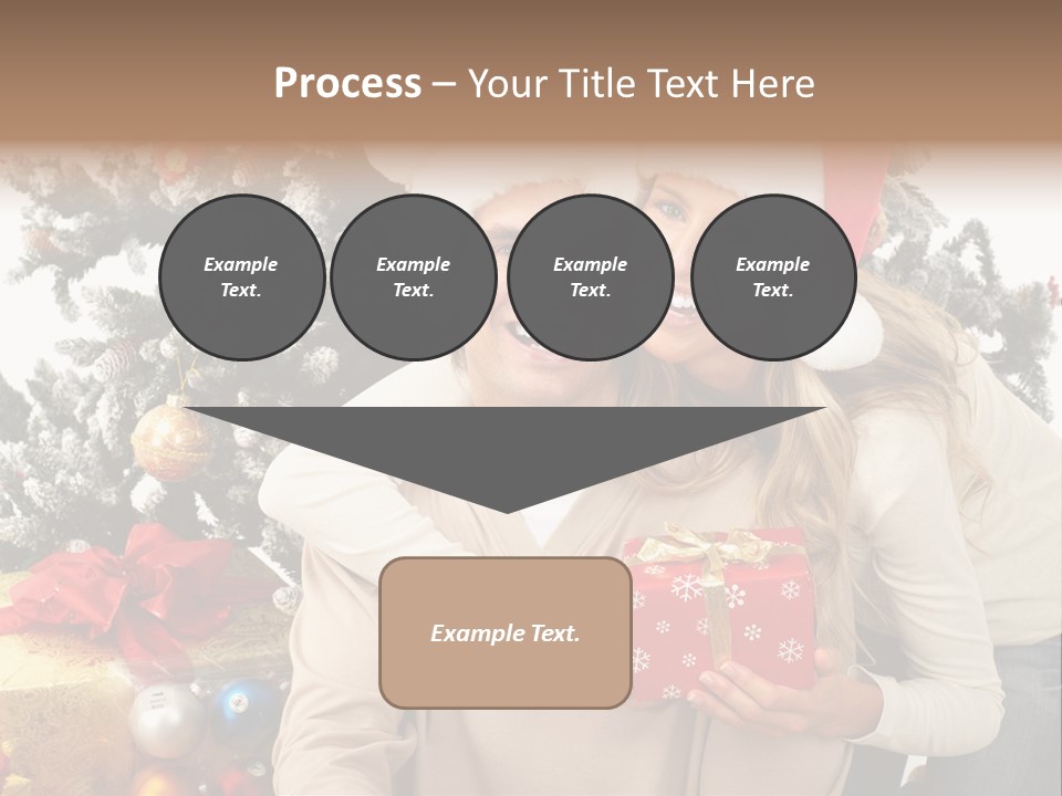 Gift Smile Isolated PowerPoint Template