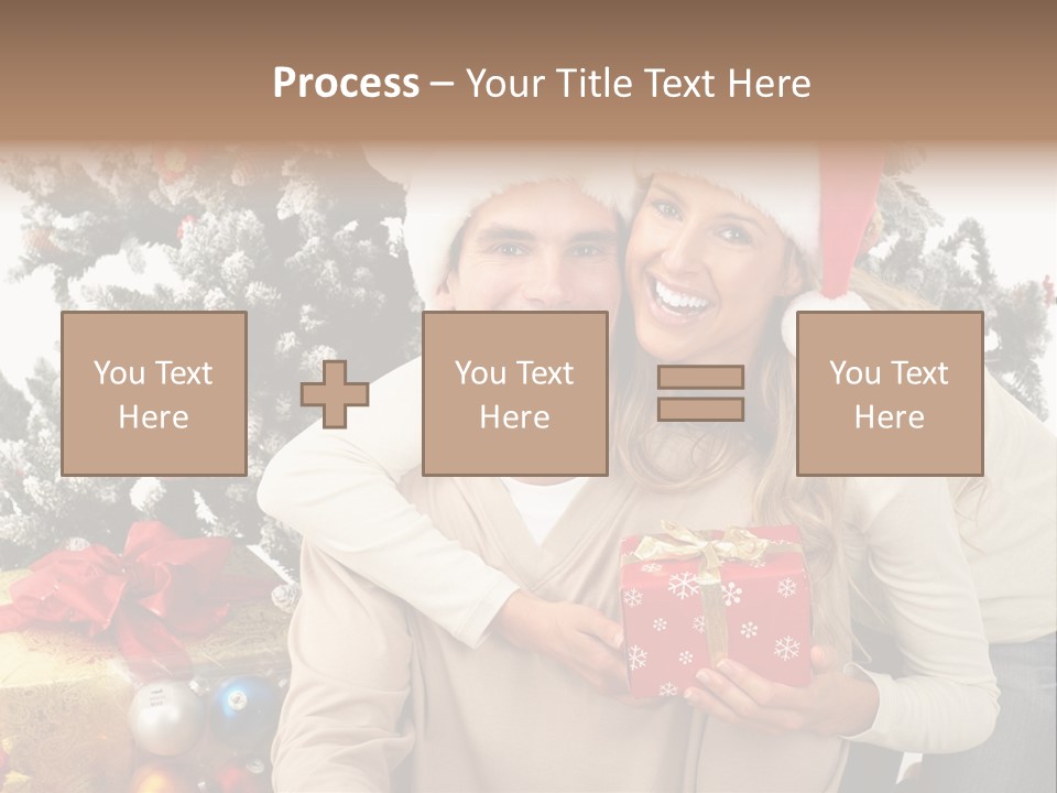 Gift Smile Isolated PowerPoint Template