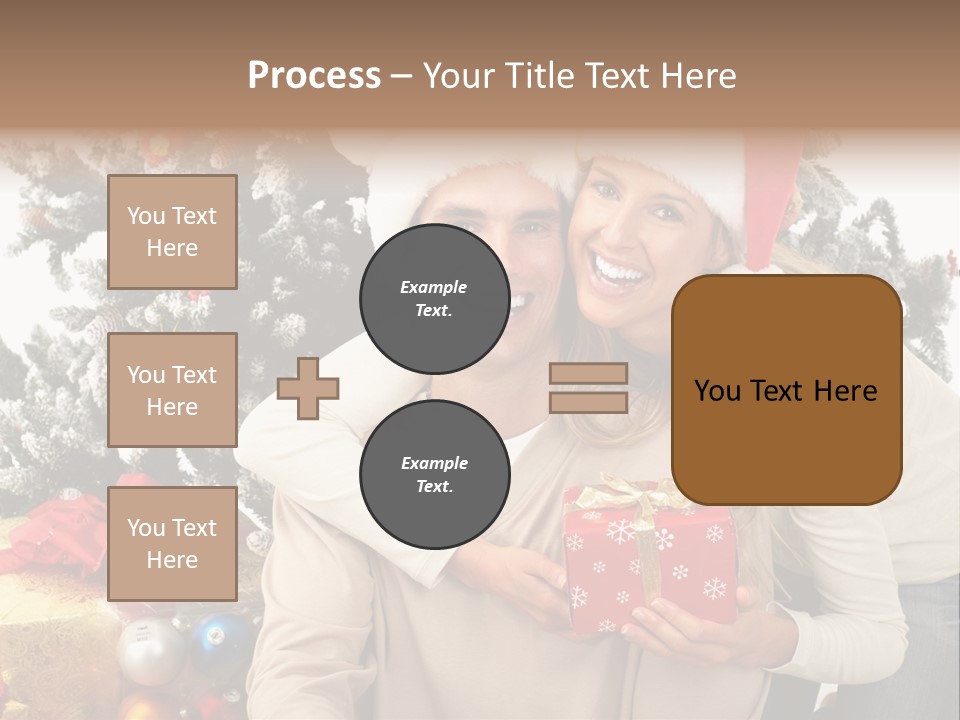 Gift Smile Isolated PowerPoint Template