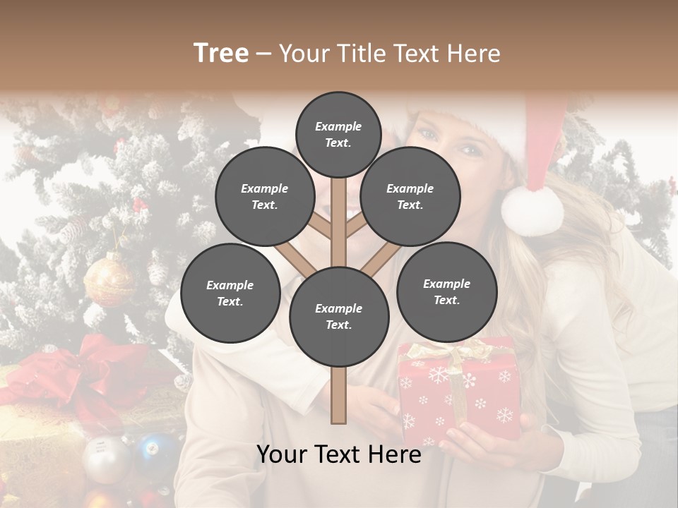 Gift Smile Isolated PowerPoint Template