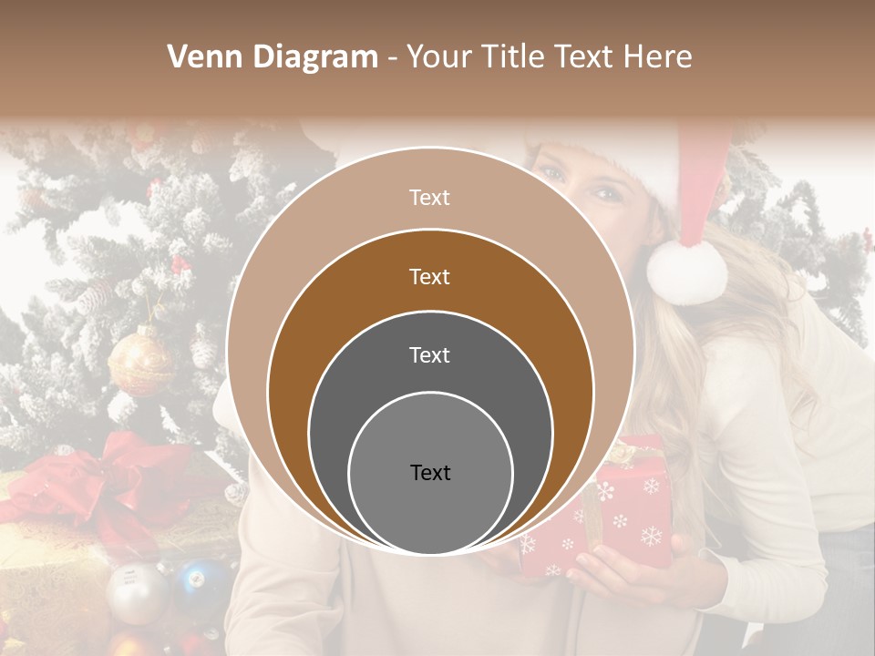 Gift Smile Isolated PowerPoint Template