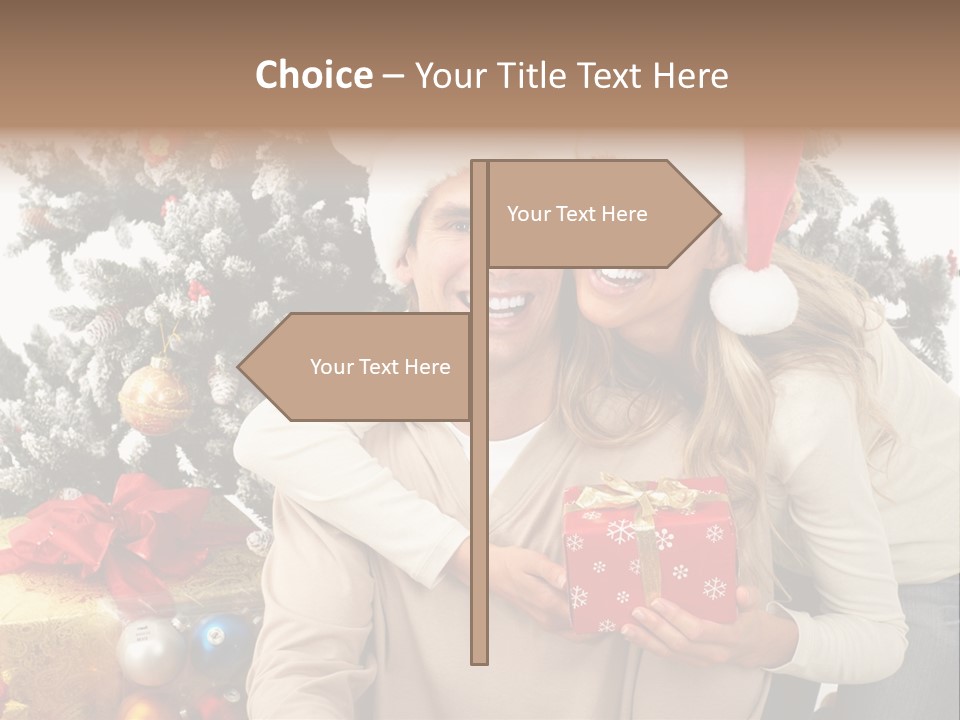 Gift Smile Isolated PowerPoint Template