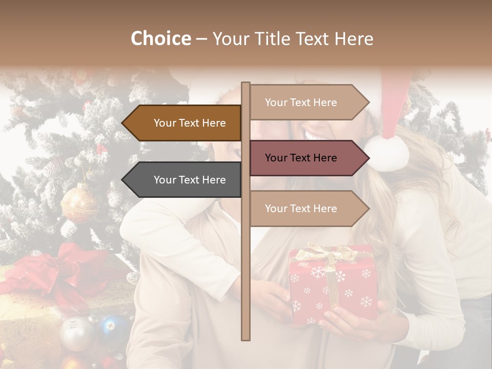 Gift Smile Isolated PowerPoint Template