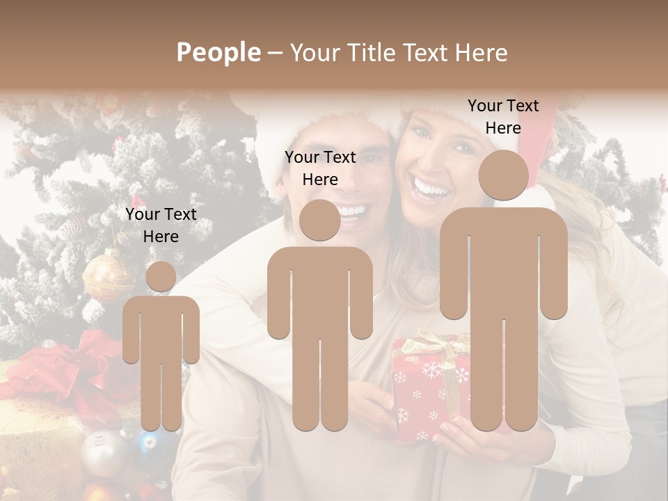 Gift Smile Isolated PowerPoint Template