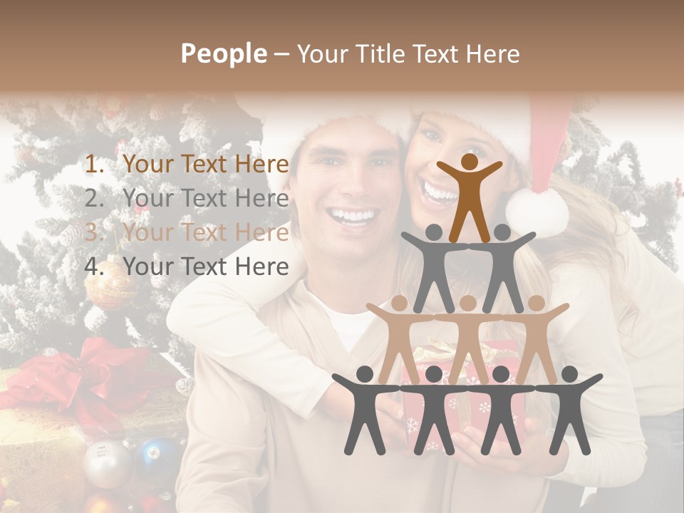 Gift Smile Isolated PowerPoint Template