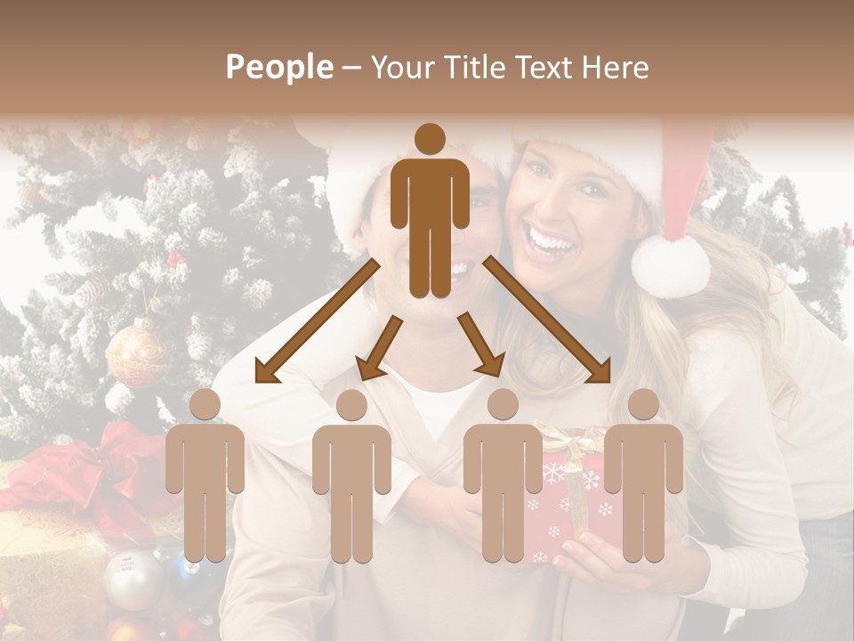 Gift Smile Isolated PowerPoint Template