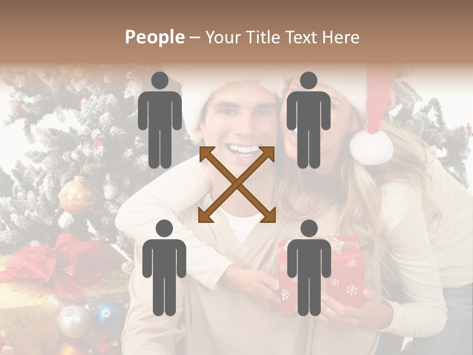 Gift Smile Isolated PowerPoint Template