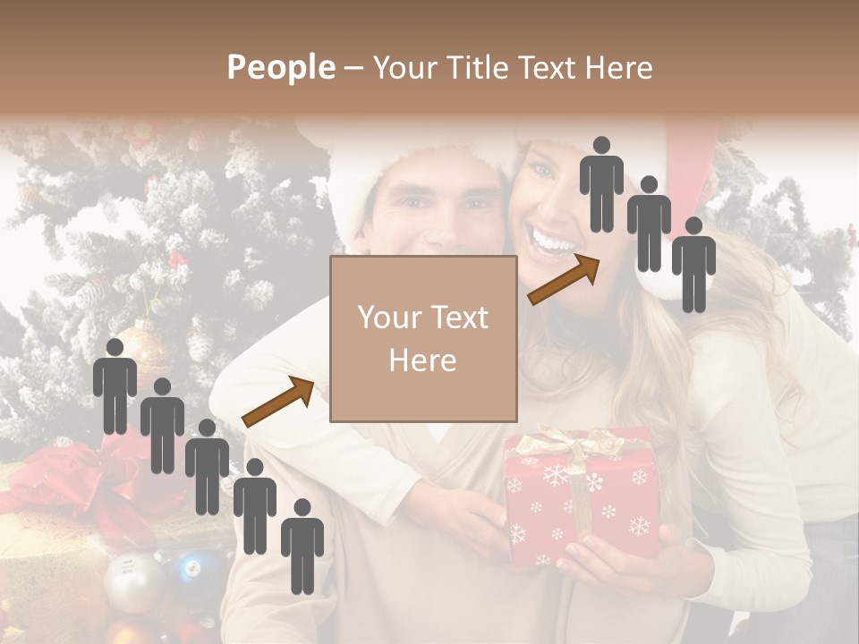 Gift Smile Isolated PowerPoint Template