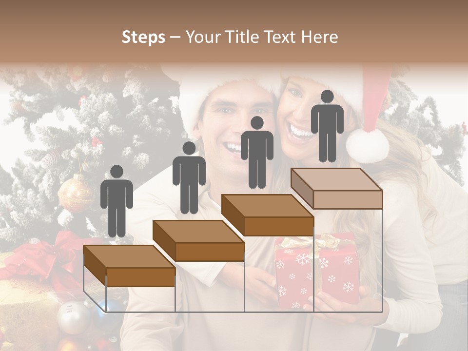 Gift Smile Isolated PowerPoint Template