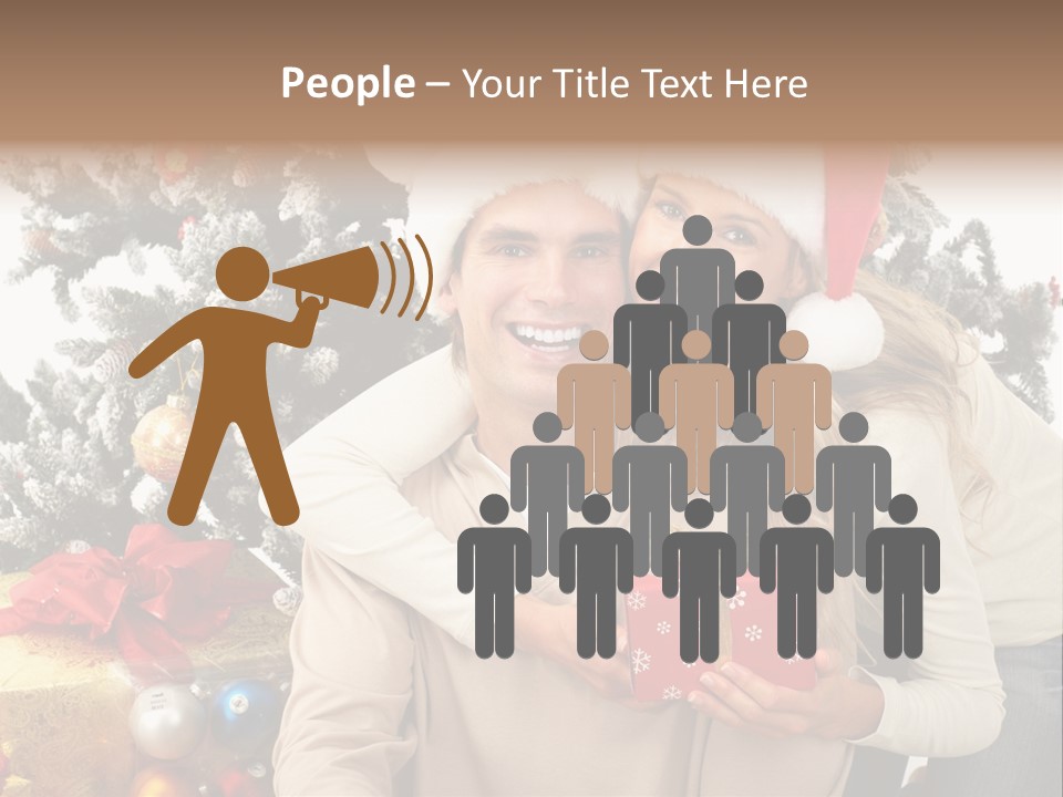 Gift Smile Isolated PowerPoint Template