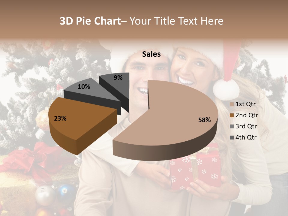 Gift Smile Isolated PowerPoint Template