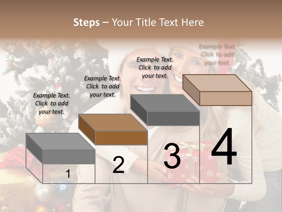 Gift Smile Isolated PowerPoint Template
