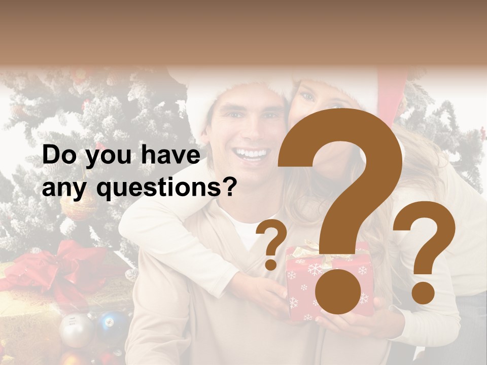 Gift Smile Isolated PowerPoint Template