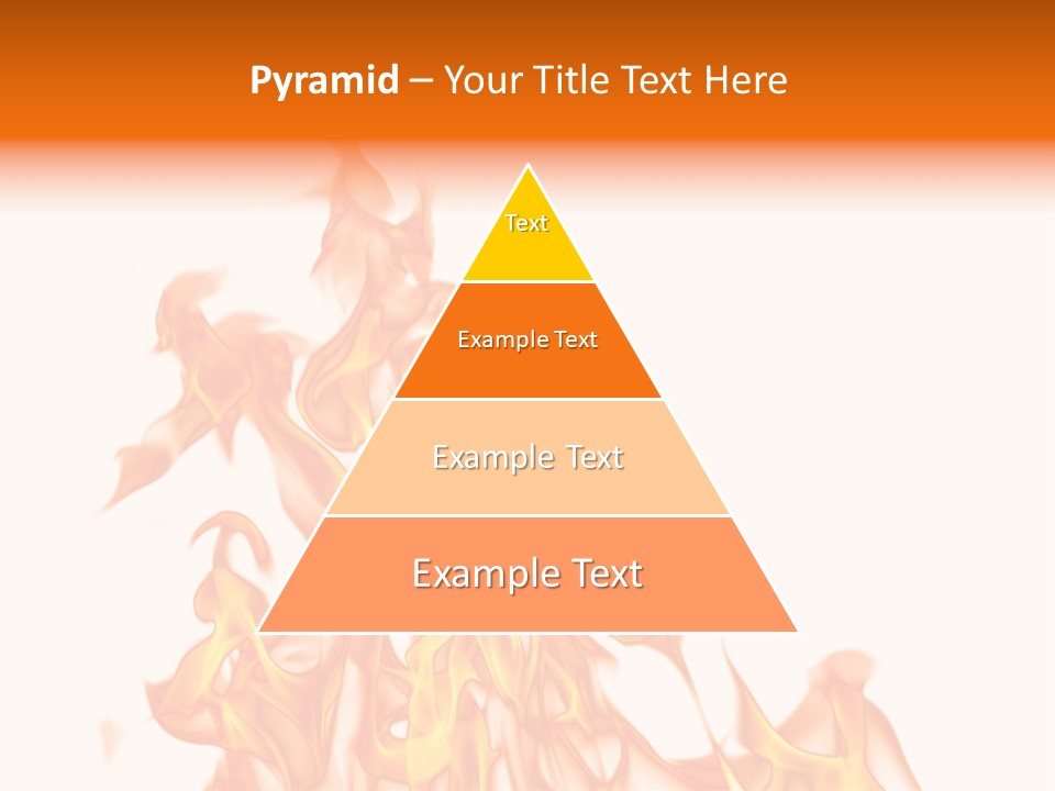A White And Orange Fire Powerpoint Presentation PowerPoint Template