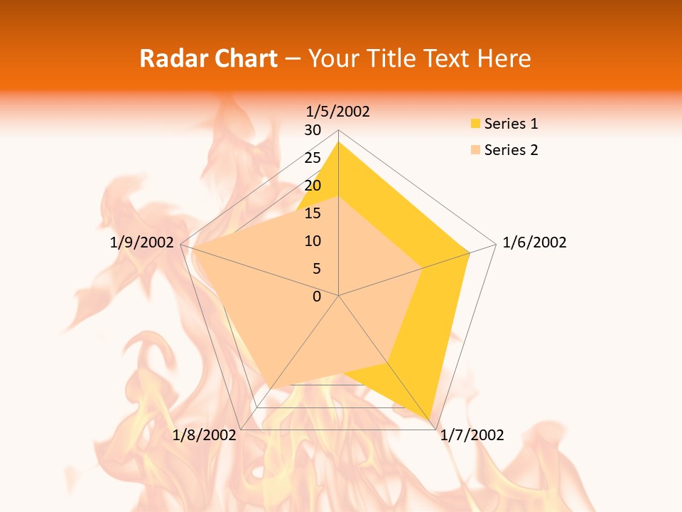 A White And Orange Fire Powerpoint Presentation PowerPoint Template