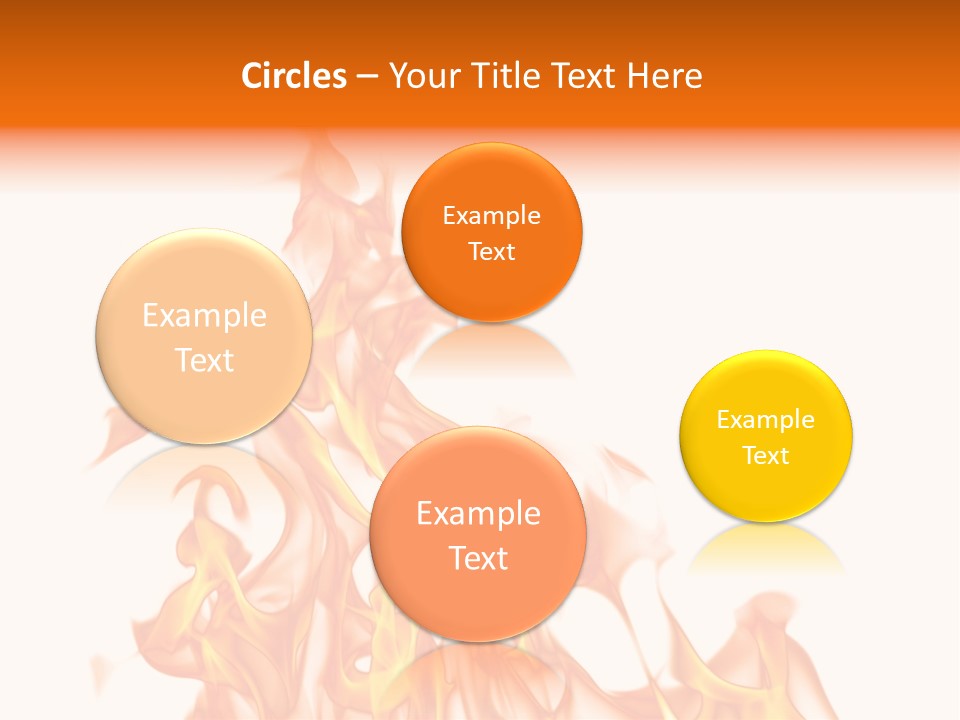 A White And Orange Fire Powerpoint Presentation PowerPoint Template