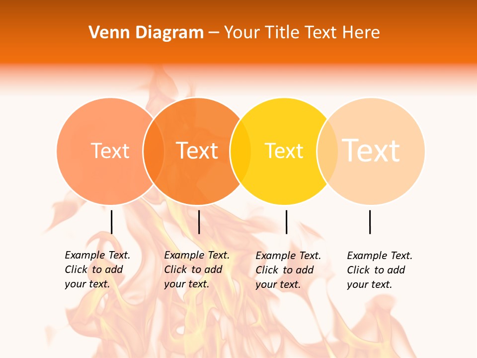 A White And Orange Fire Powerpoint Presentation PowerPoint Template