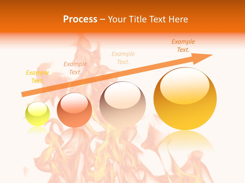 A White And Orange Fire Powerpoint Presentation PowerPoint Template
