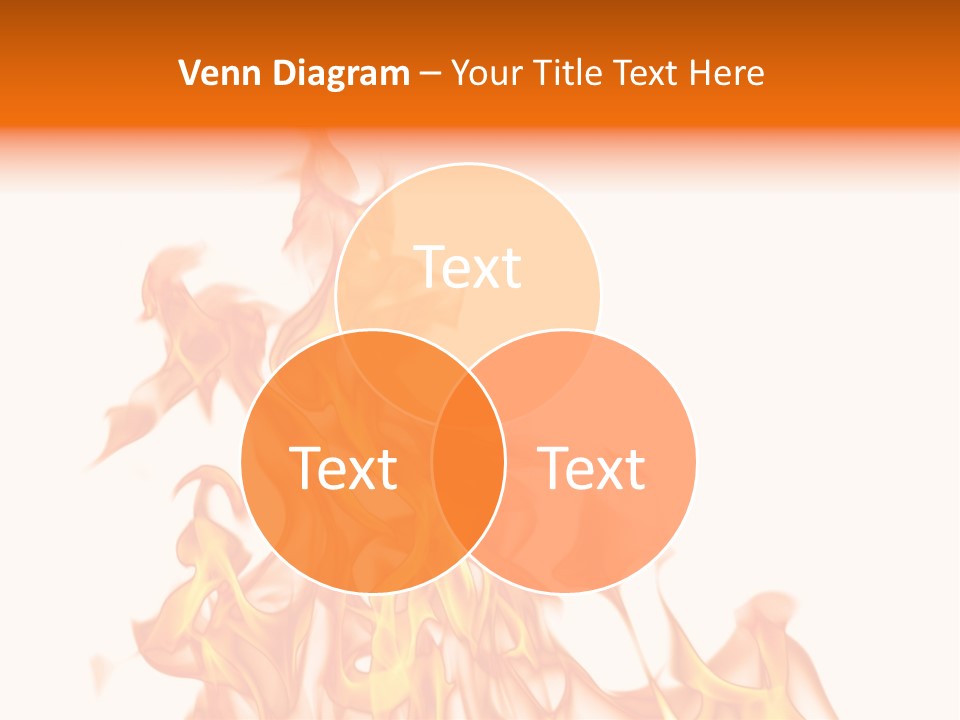 A White And Orange Fire Powerpoint Presentation PowerPoint Template