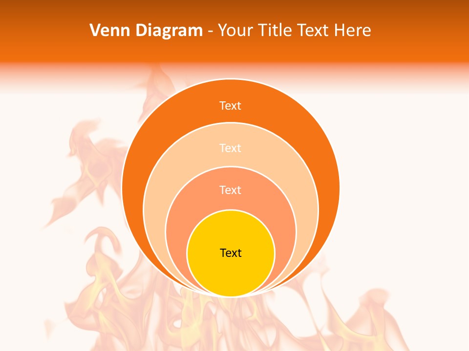 A White And Orange Fire Powerpoint Presentation PowerPoint Template