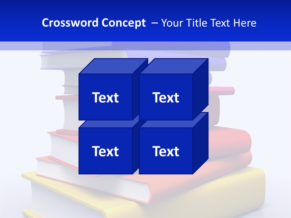 Isolated Textbook University PowerPoint Template