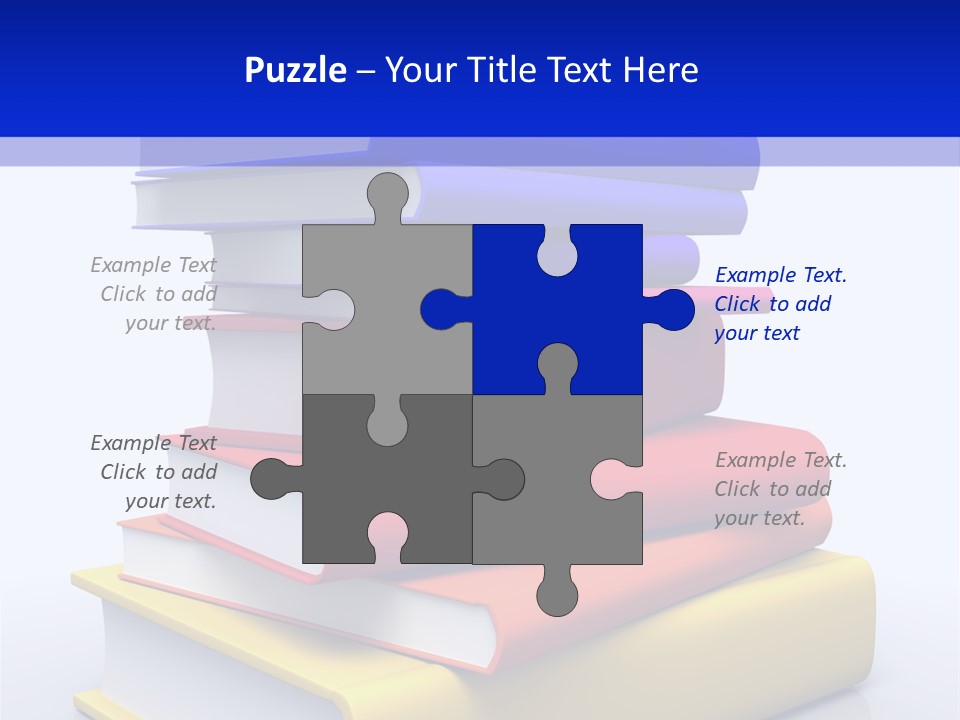 Isolated Textbook University PowerPoint Template