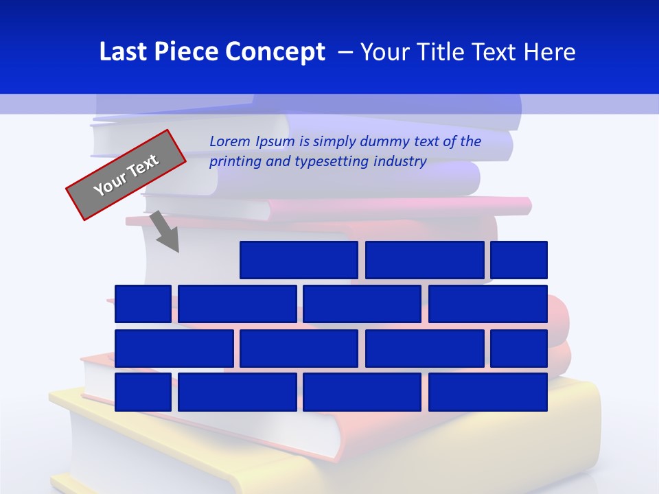 Isolated Textbook University PowerPoint Template