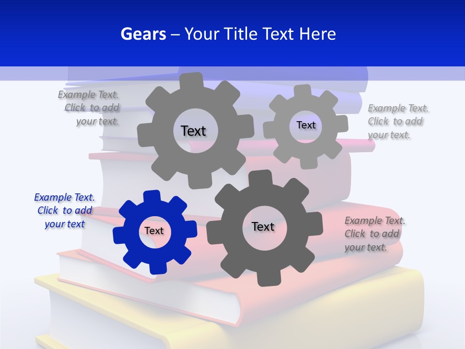 Isolated Textbook University PowerPoint Template