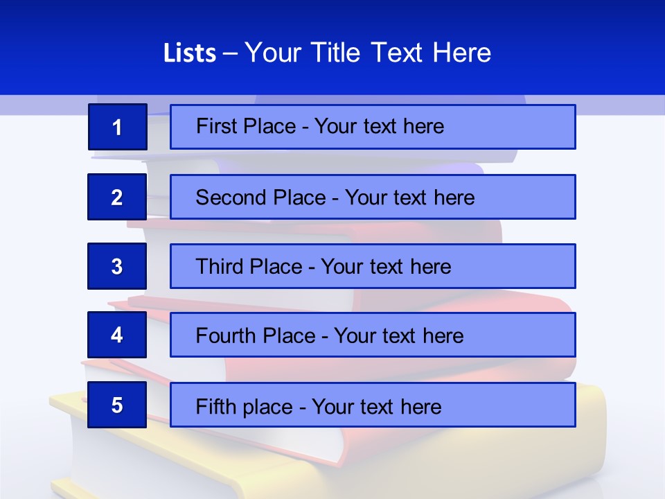 Isolated Textbook University PowerPoint Template