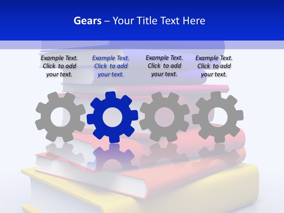 Isolated Textbook University PowerPoint Template