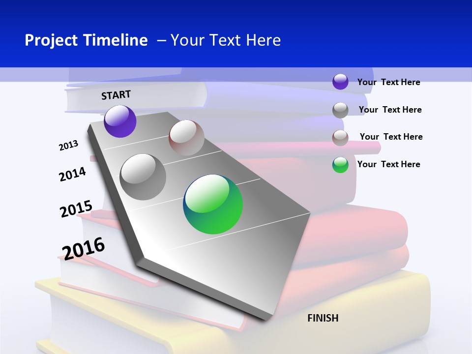Isolated Textbook University PowerPoint Template