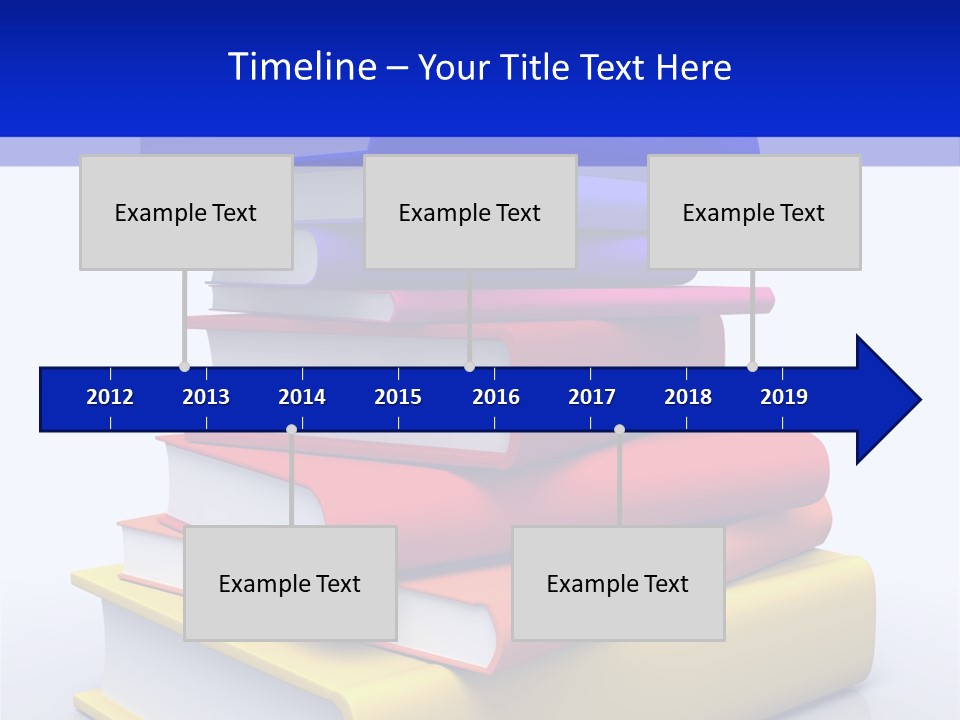Isolated Textbook University PowerPoint Template