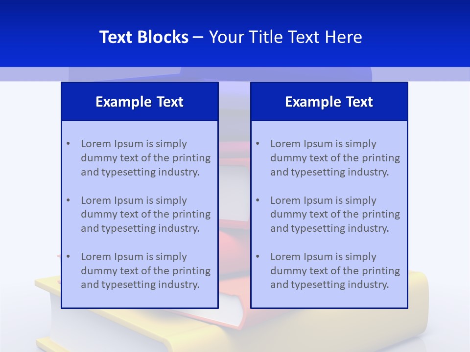 Isolated Textbook University PowerPoint Template