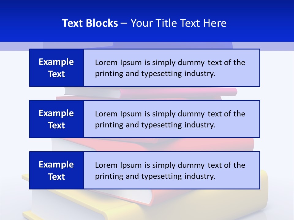 Isolated Textbook University PowerPoint Template