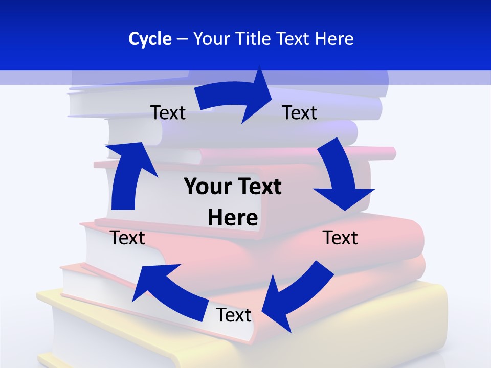 Isolated Textbook University PowerPoint Template