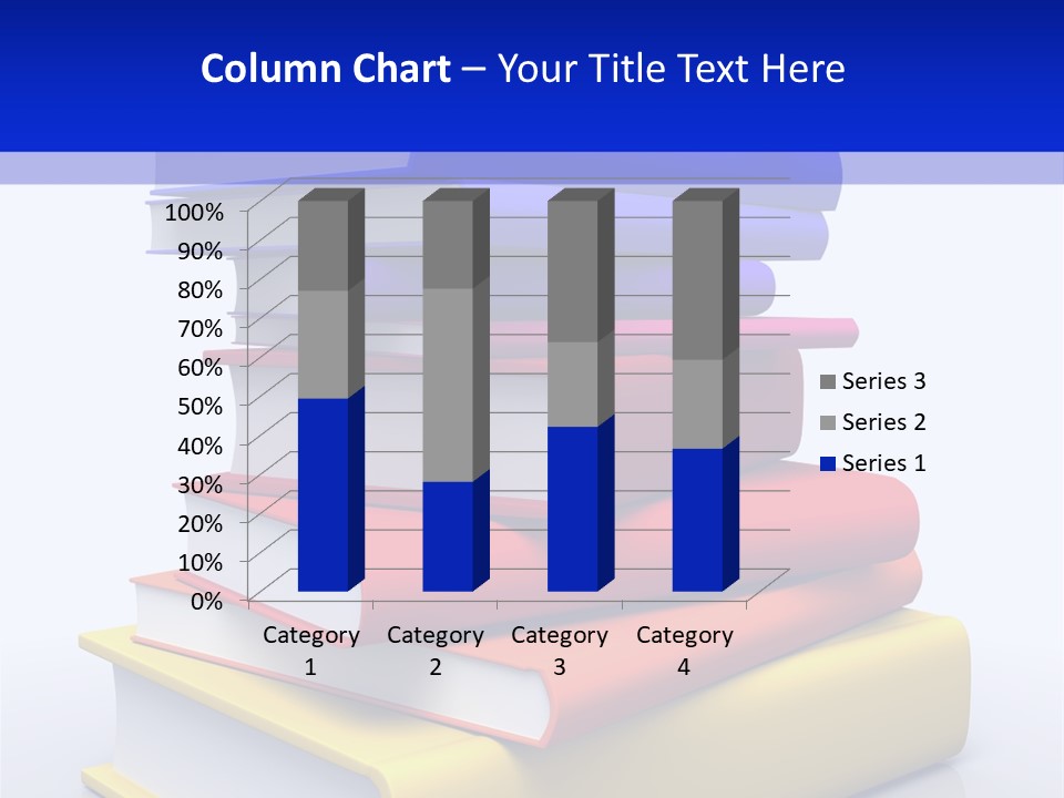 Isolated Textbook University PowerPoint Template